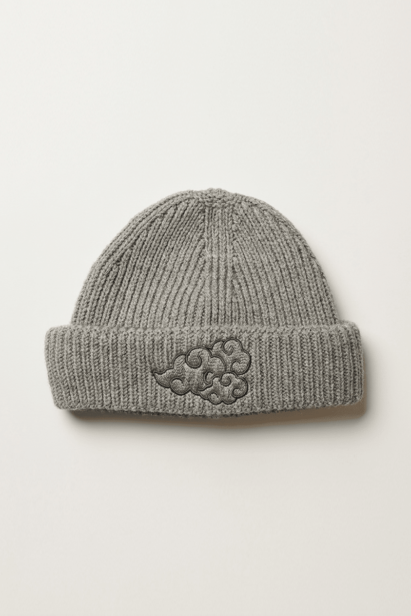 Clouds Beanie Light Grey - CUSTOMBYAJ