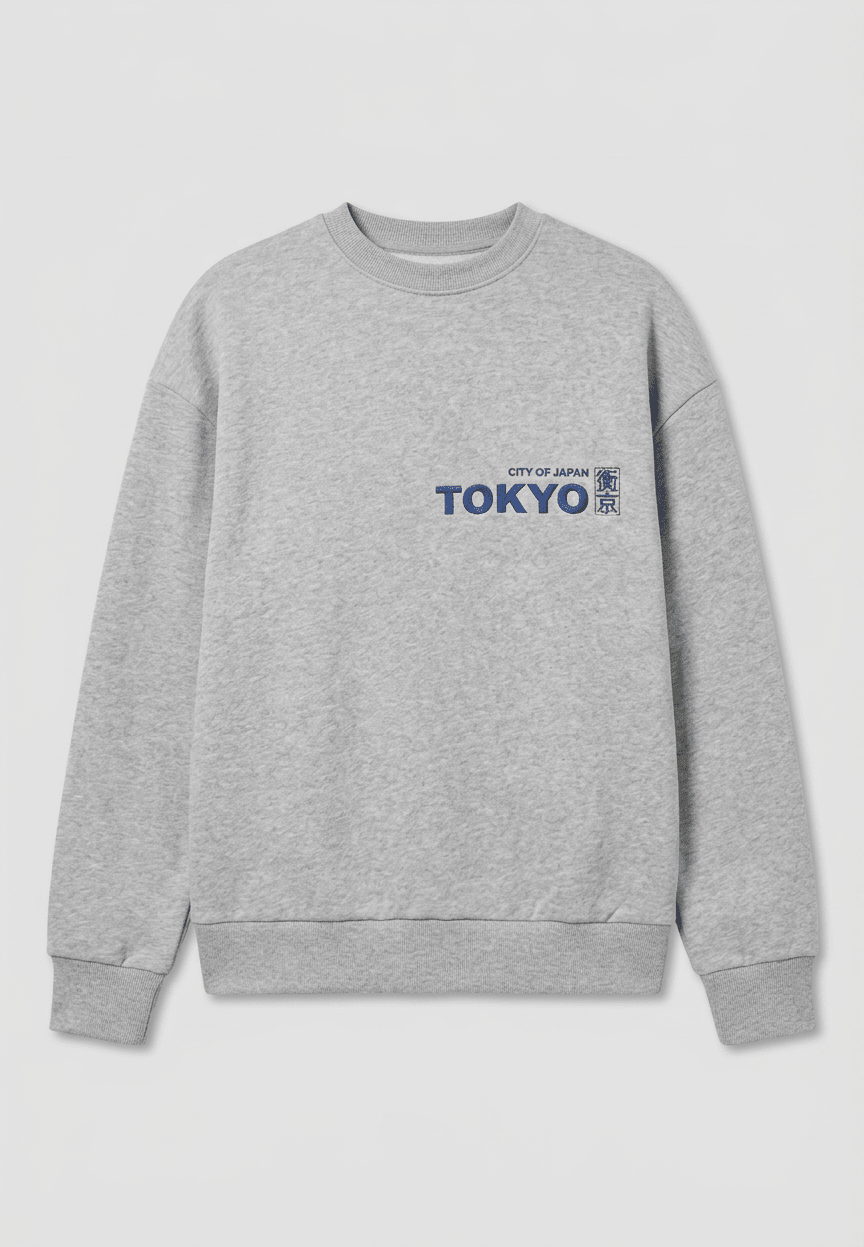 TOKYO Crewneck Grey - CUSTOMBYAJ