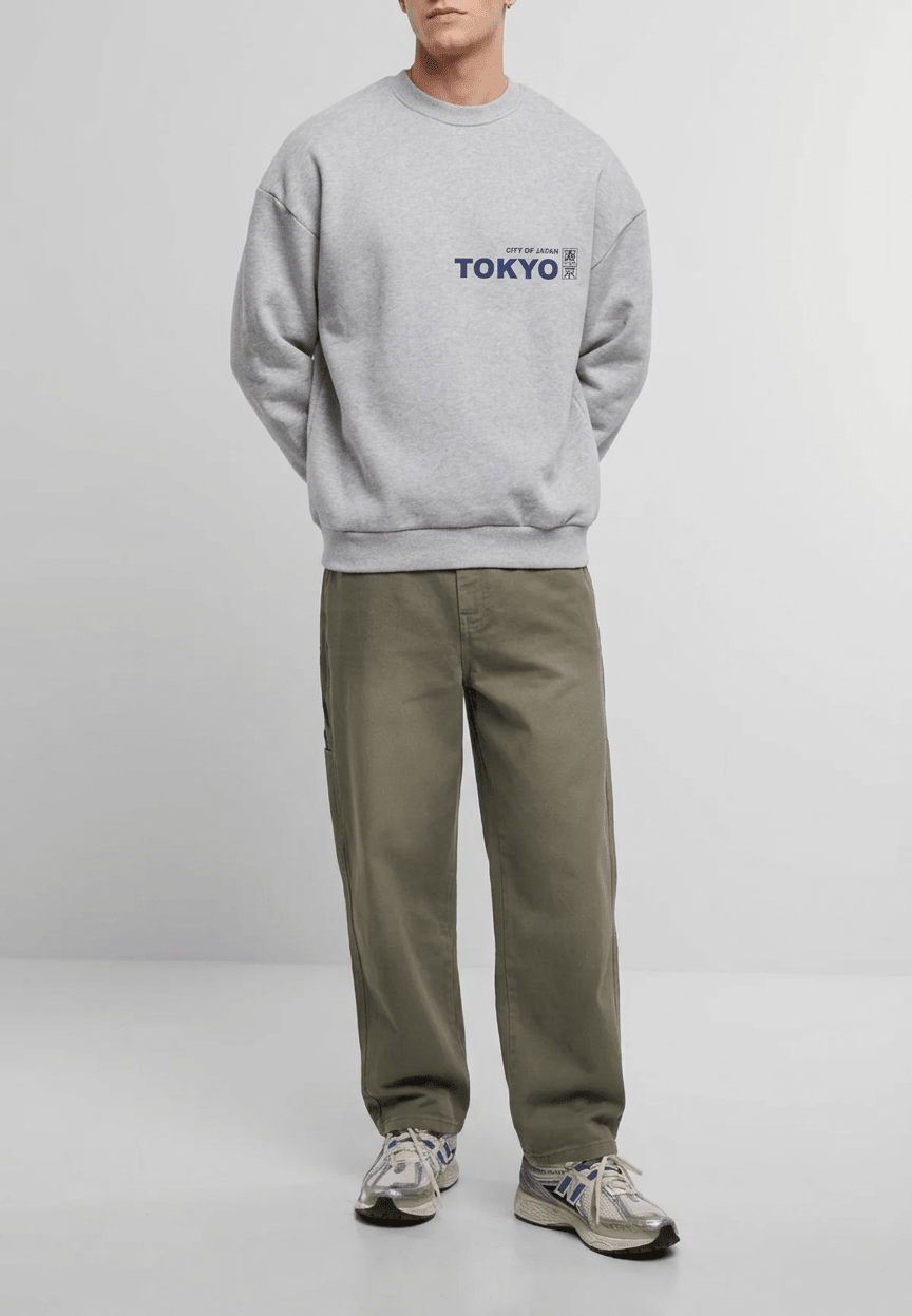 TOKYO Crewneck Grey - CUSTOMBYAJ